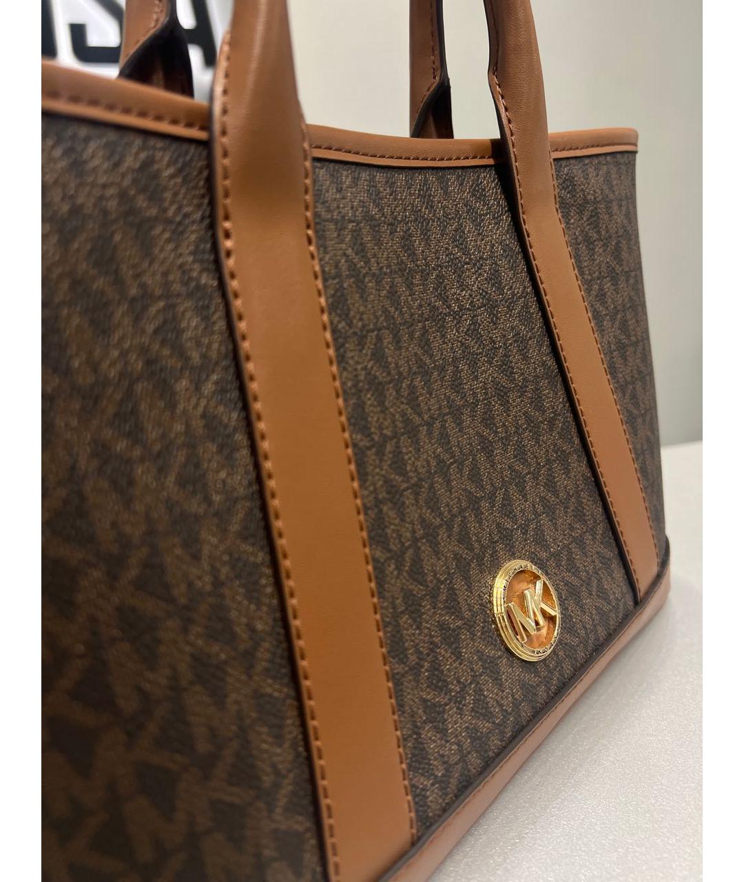 MICHAEL KORS Коричневая сумка тоут, фото 3