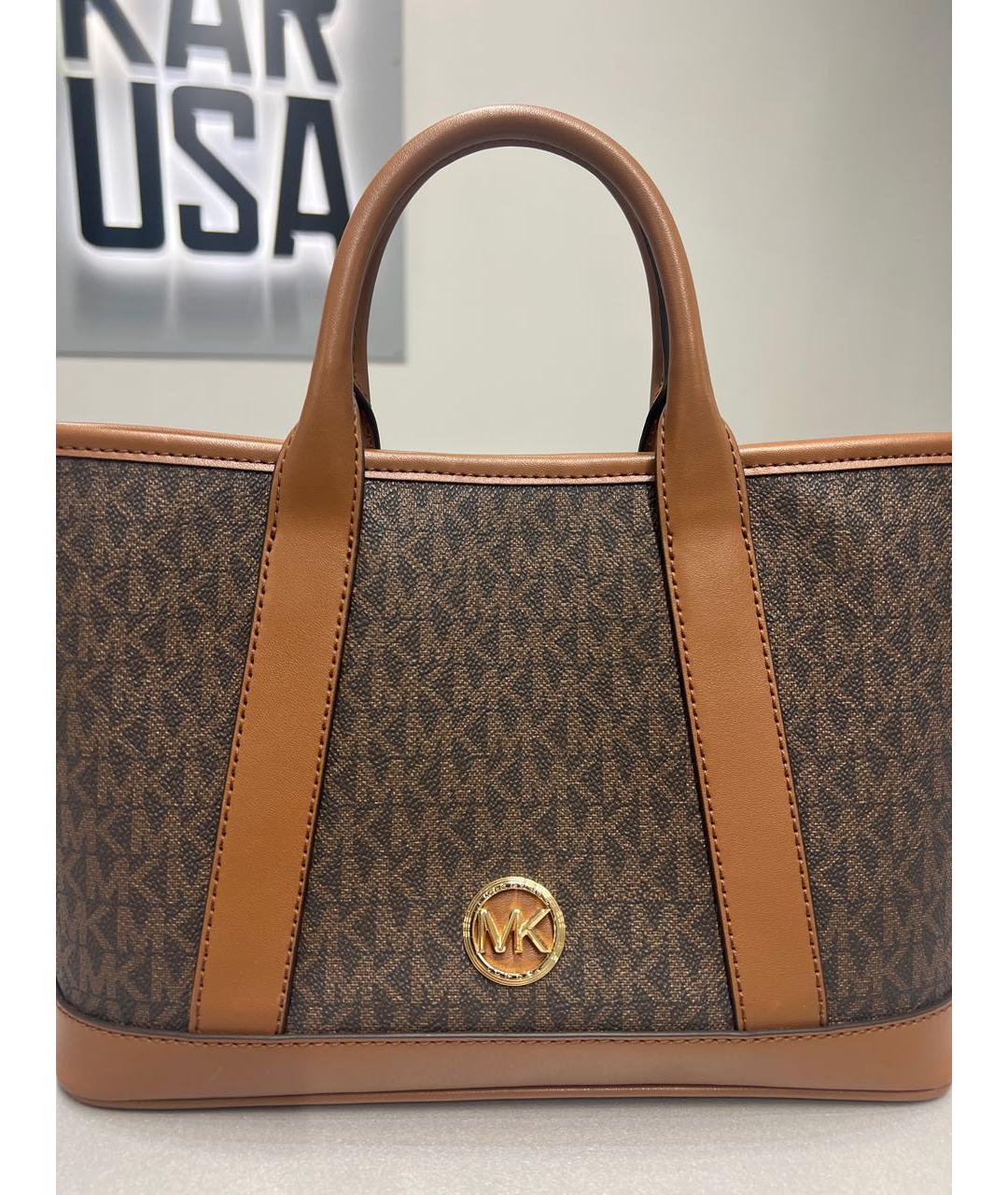 MICHAEL KORS Коричневая сумка тоут, фото 2