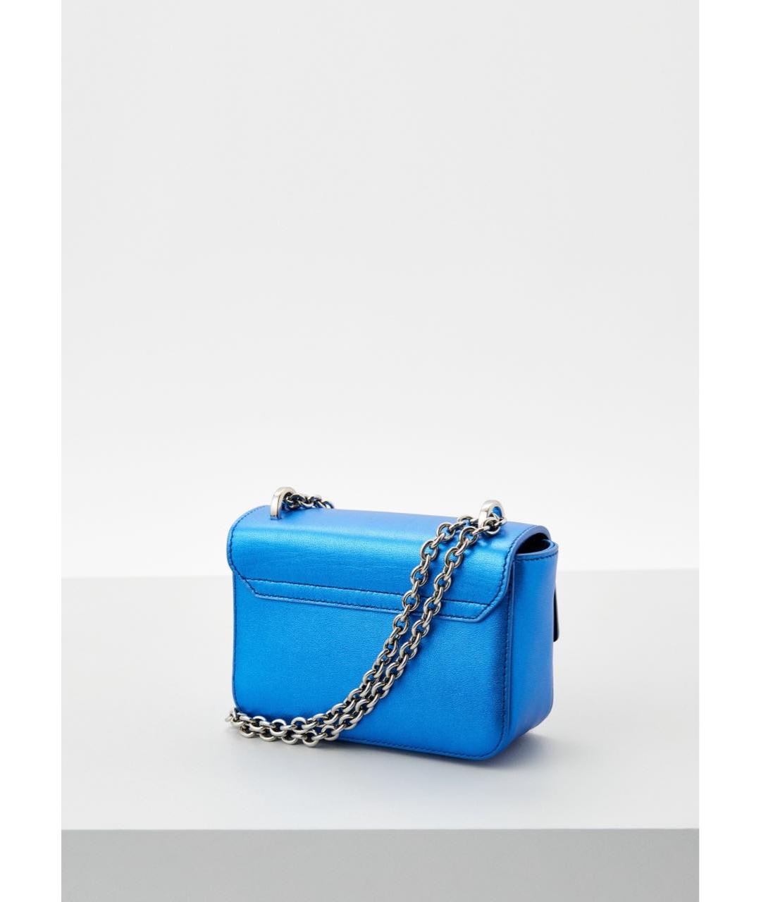 FURLA Синяя кожаная сумка через плечо, фото 2