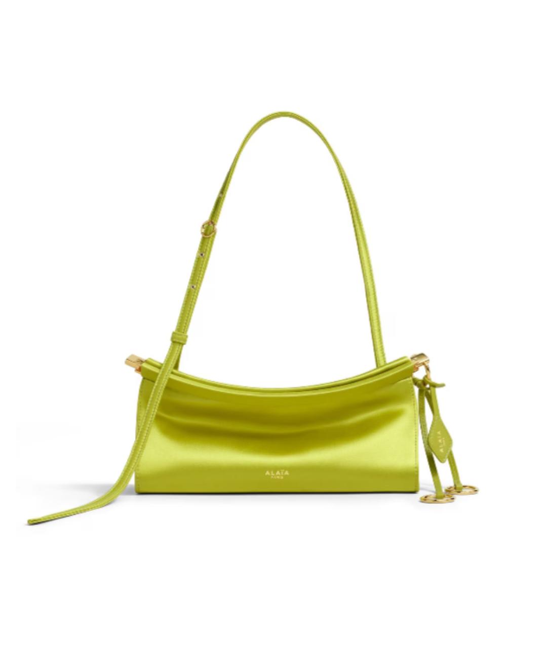 ALAIA Зеленая шелковая сумка через плечо, фото 4