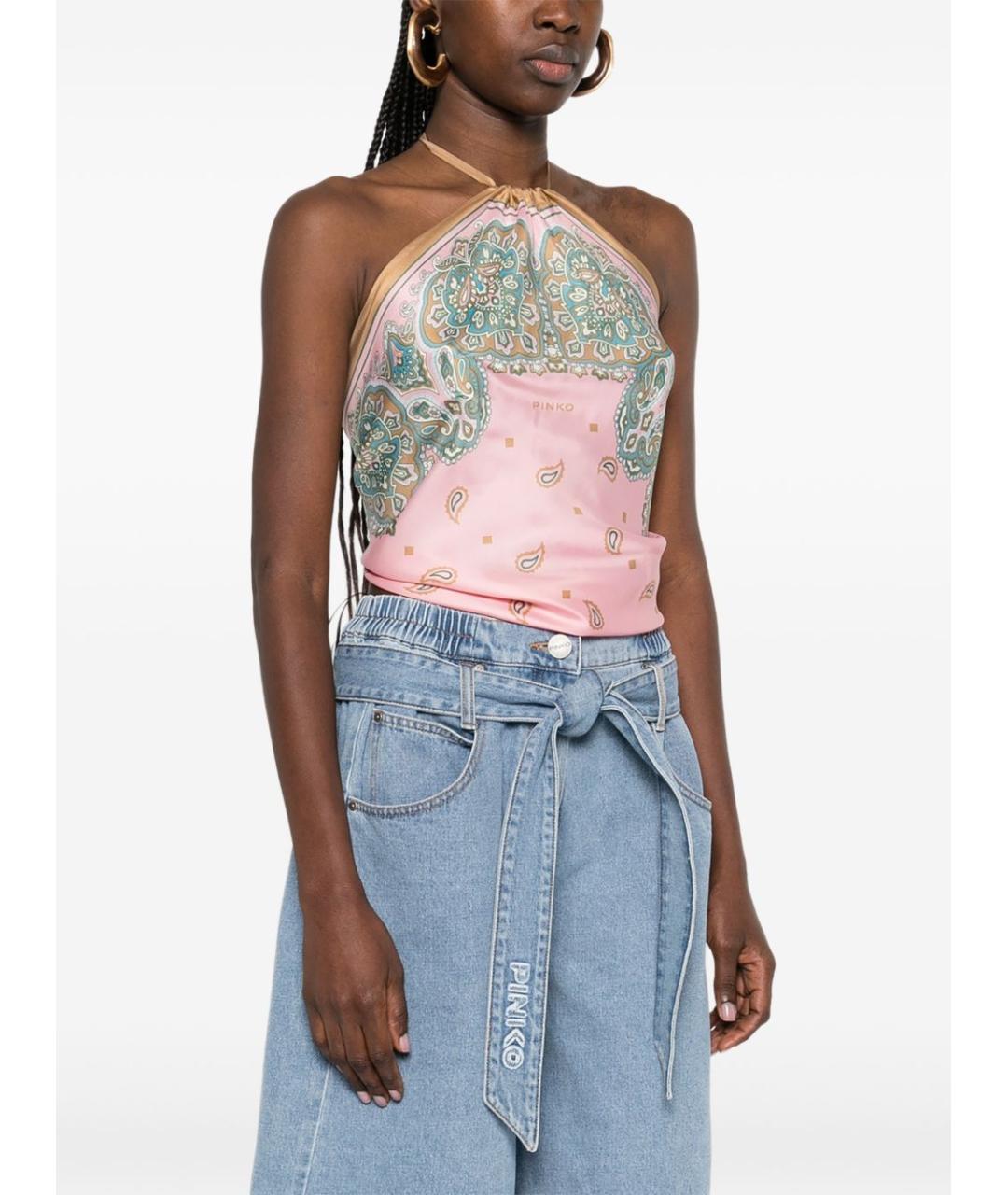 PINKO Мульти вискозная майка, фото 5