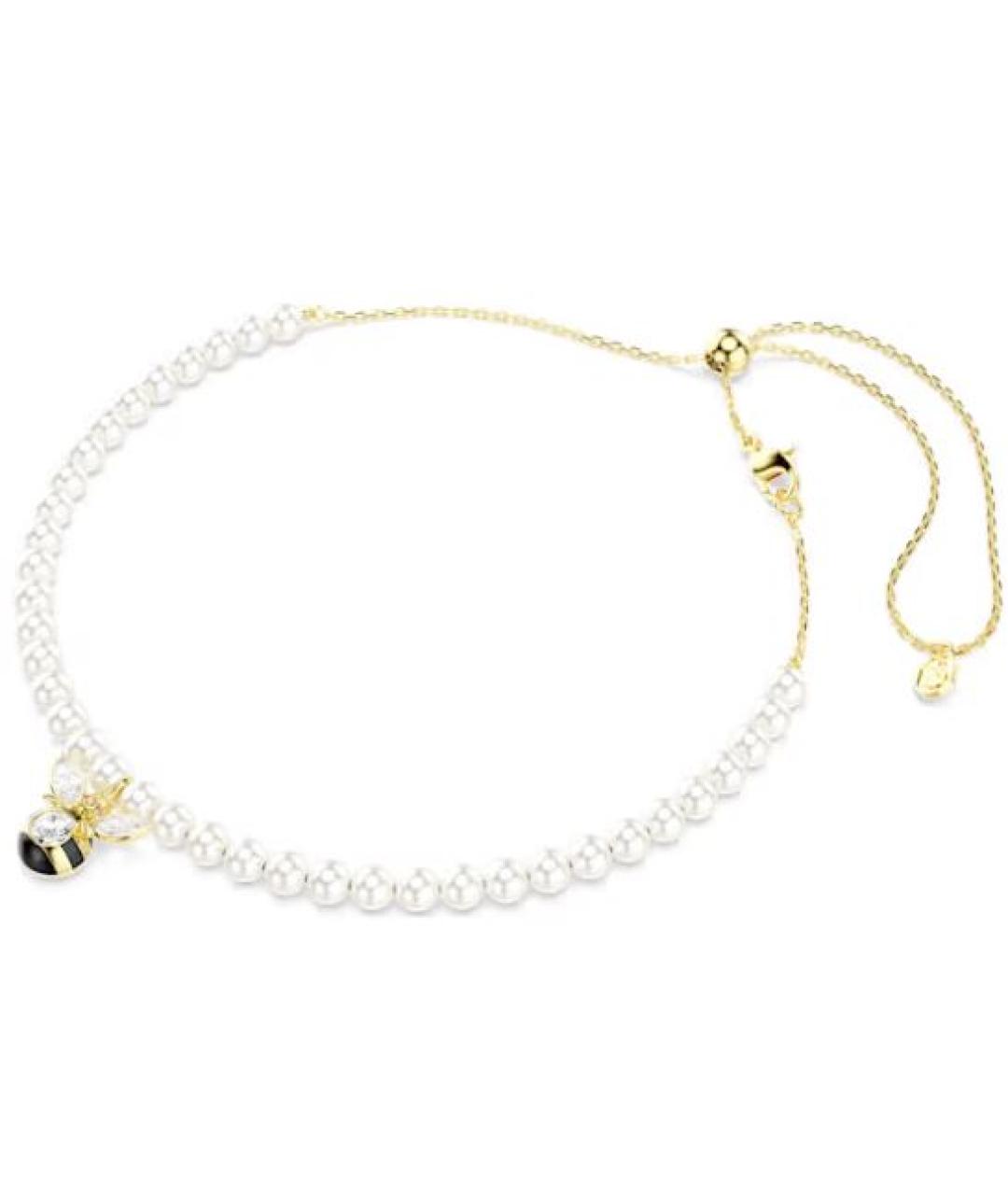 SWAROVSKI Белое латунное колье, фото 1