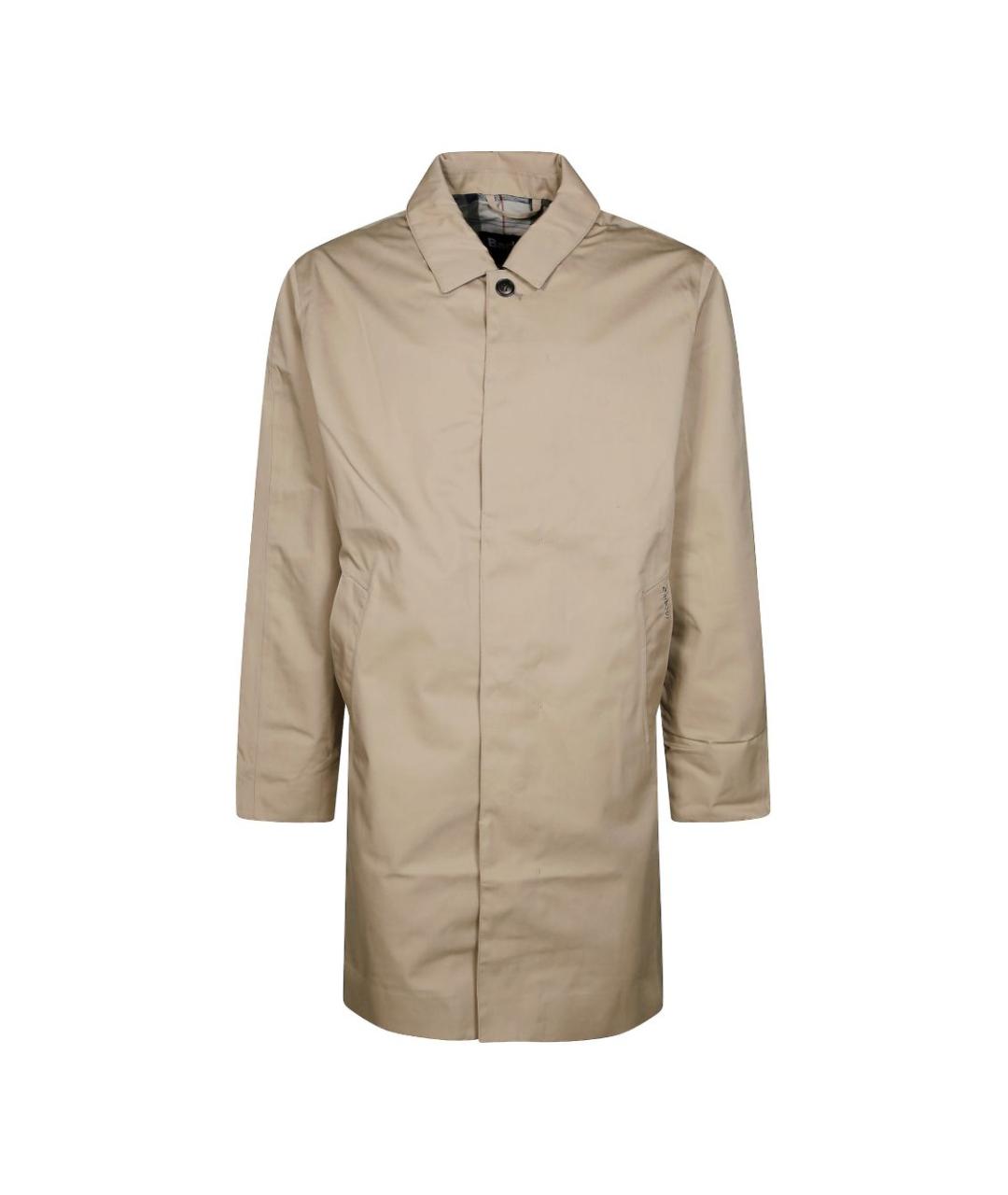 BARBOUR Бежевый полиэстеровый тренч / плащ, фото 1