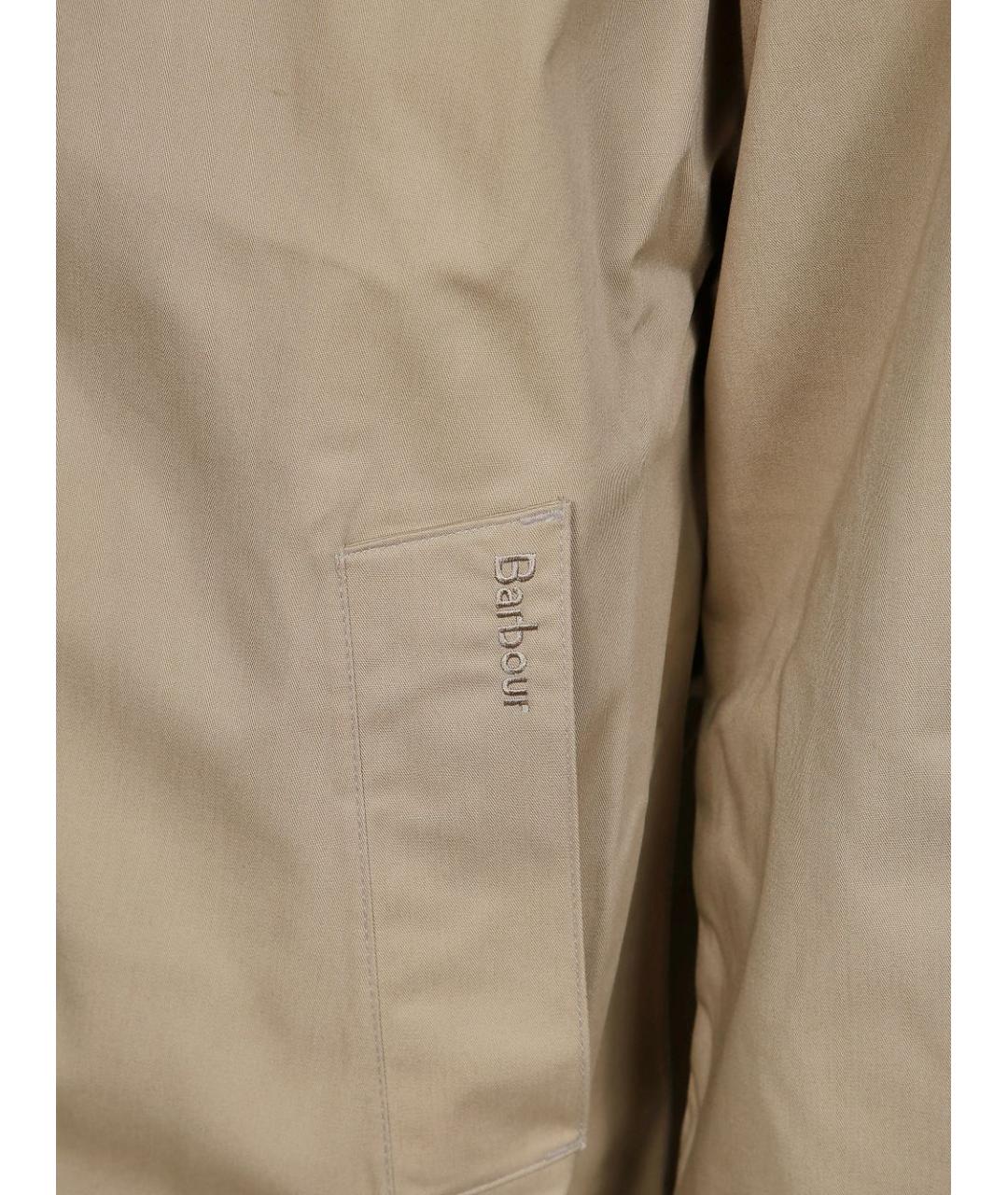 BARBOUR Бежевый полиэстеровый тренч / плащ, фото 3