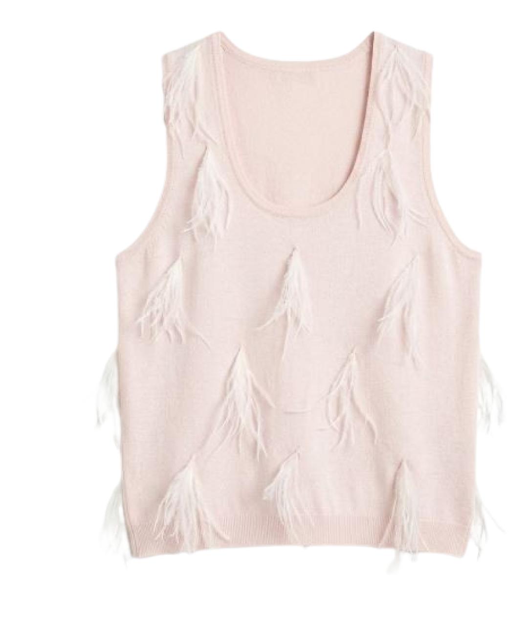 TWIN-SET Розовая майка, фото 1