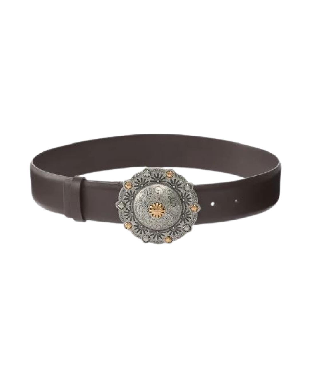 PINKO Коричневый кожаный ремень, фото 1