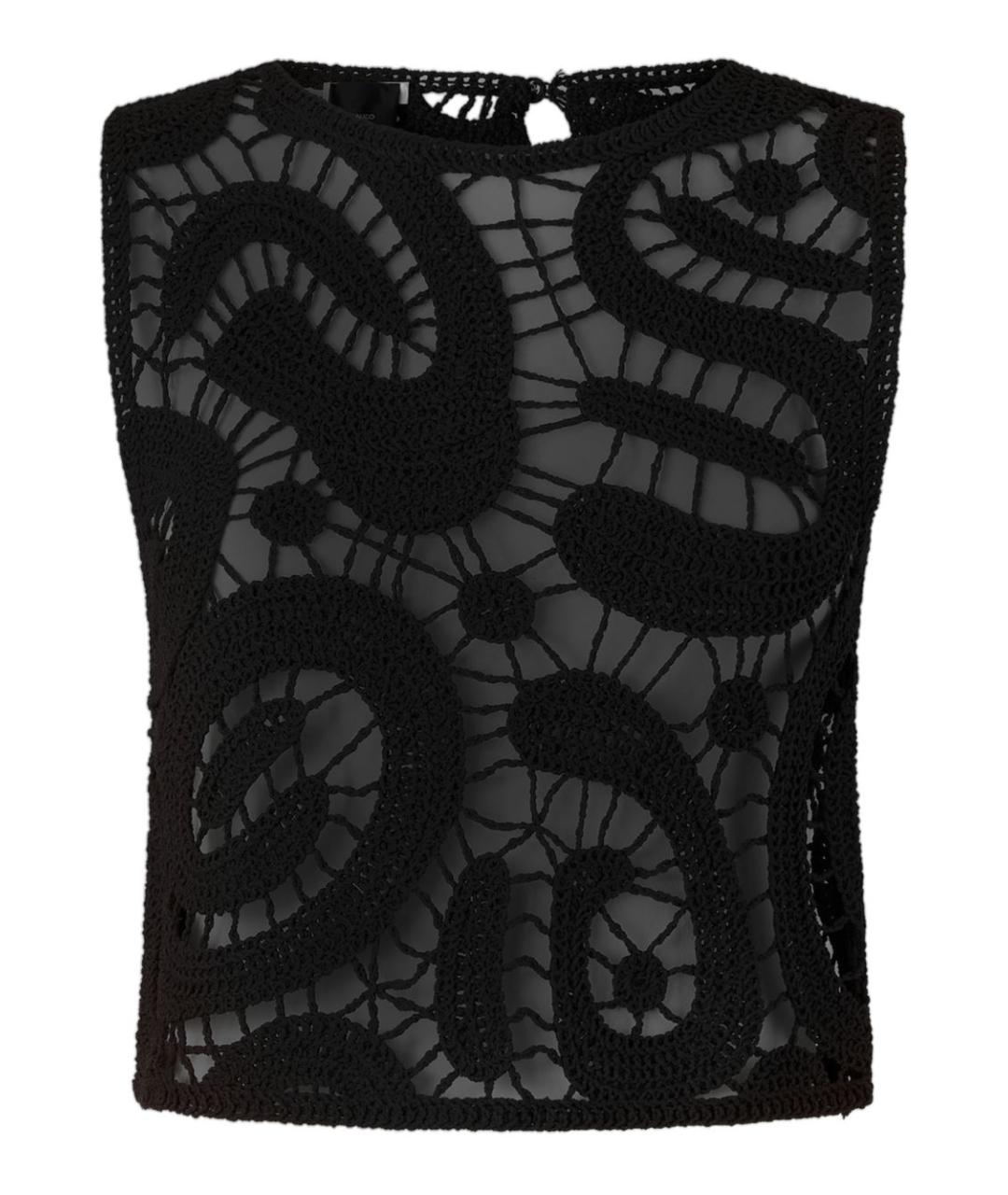 PINKO Черная майка, фото 1