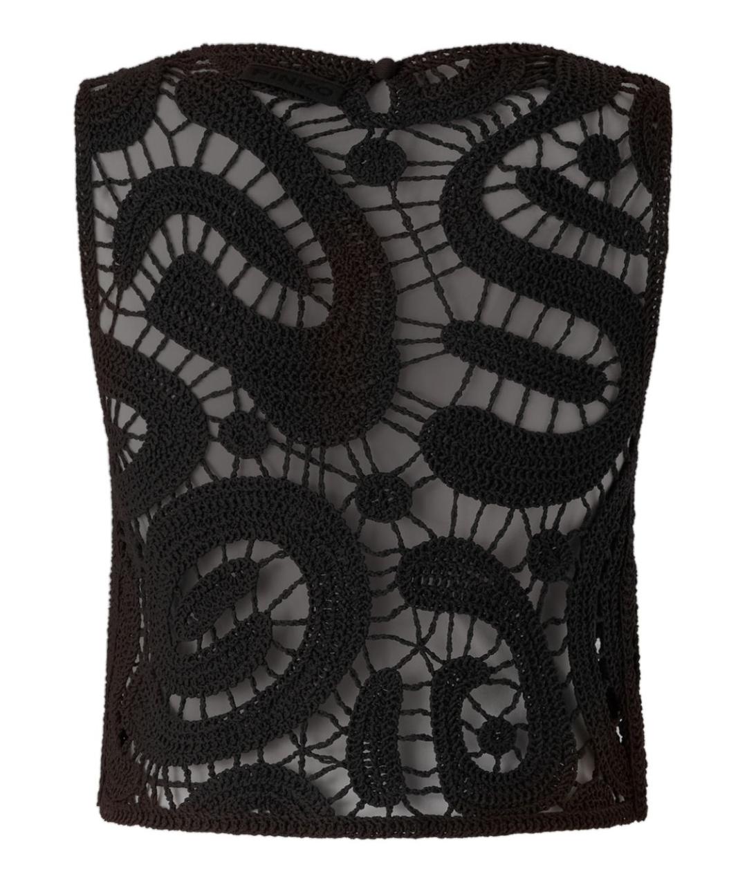 PINKO Черная майка, фото 2