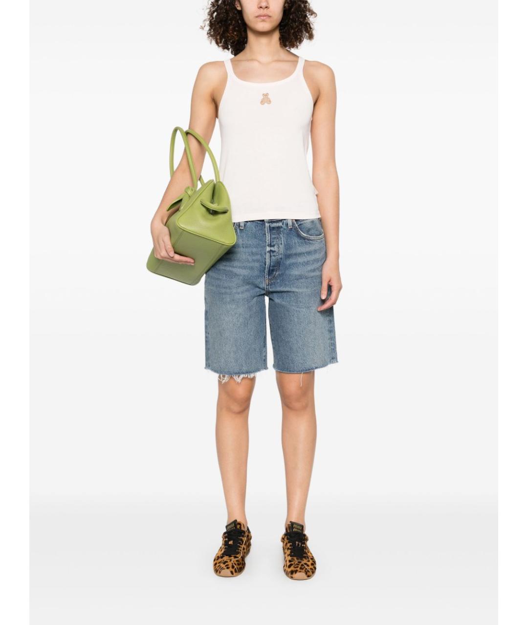 AGOLDE Синие хлопковые шорты, фото 5