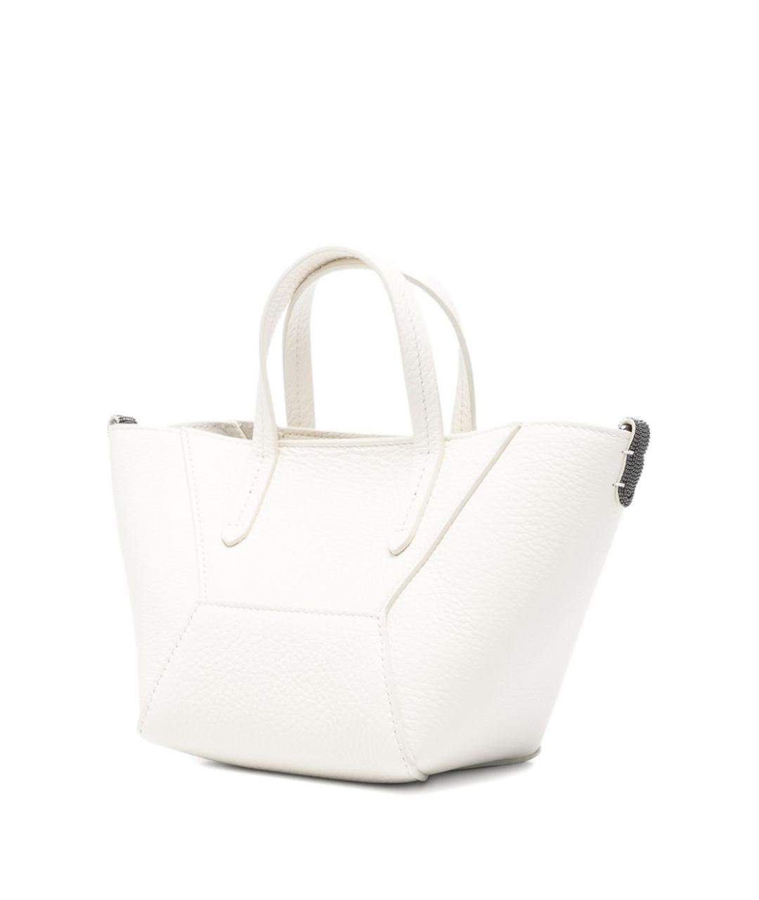 BRUNELLO CUCINELLI Белая сумка тоут, фото 5
