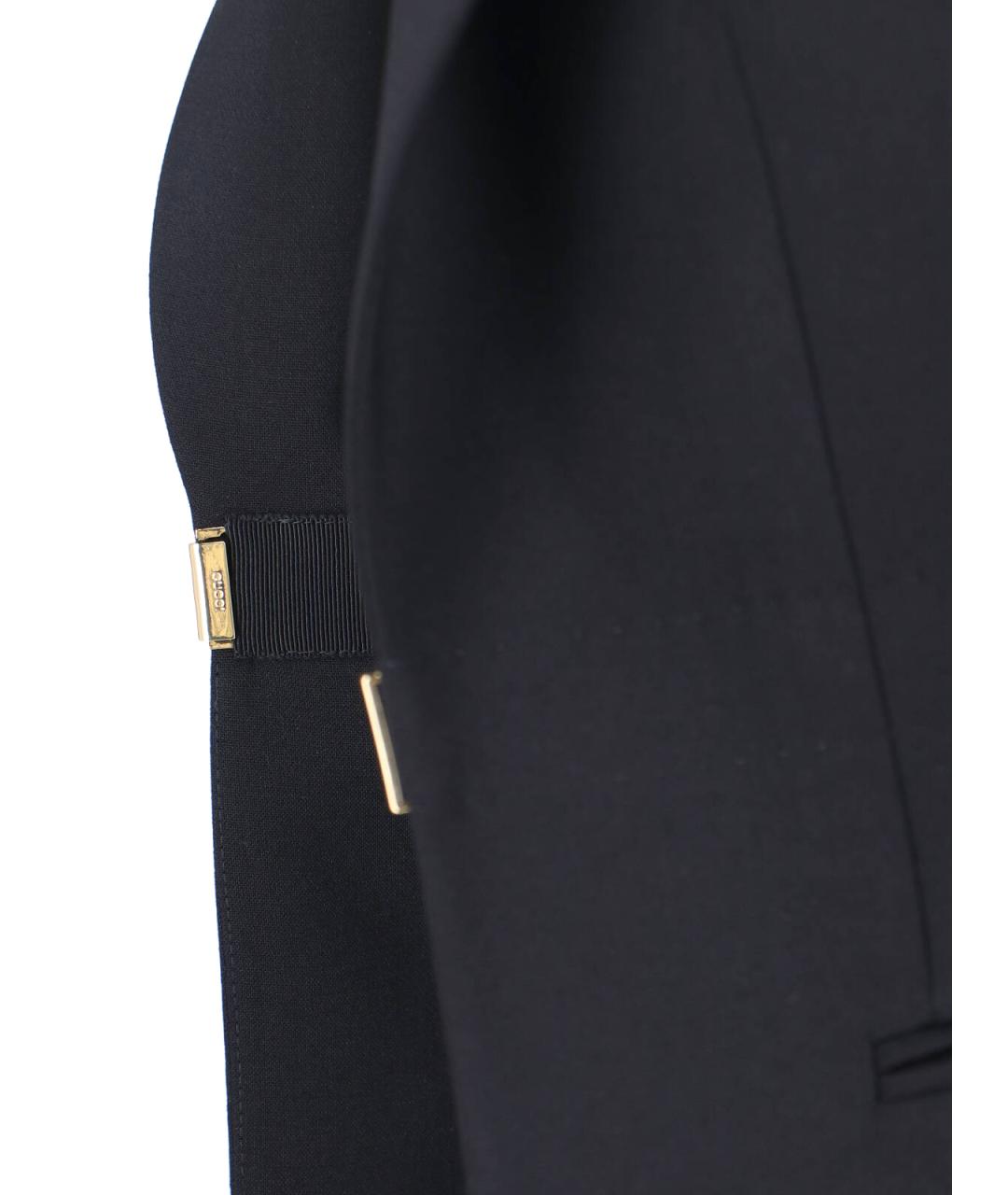 GUCCI Черный шерстяной жакет/пиджак, фото 4