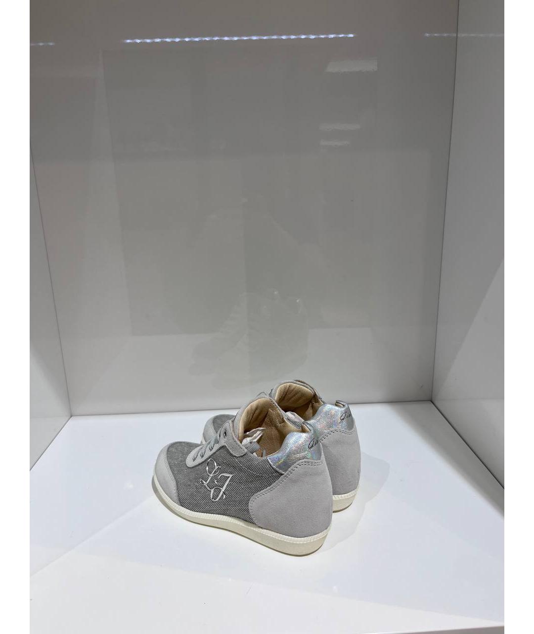 LIU JO Серые кожаные кеды, фото 2