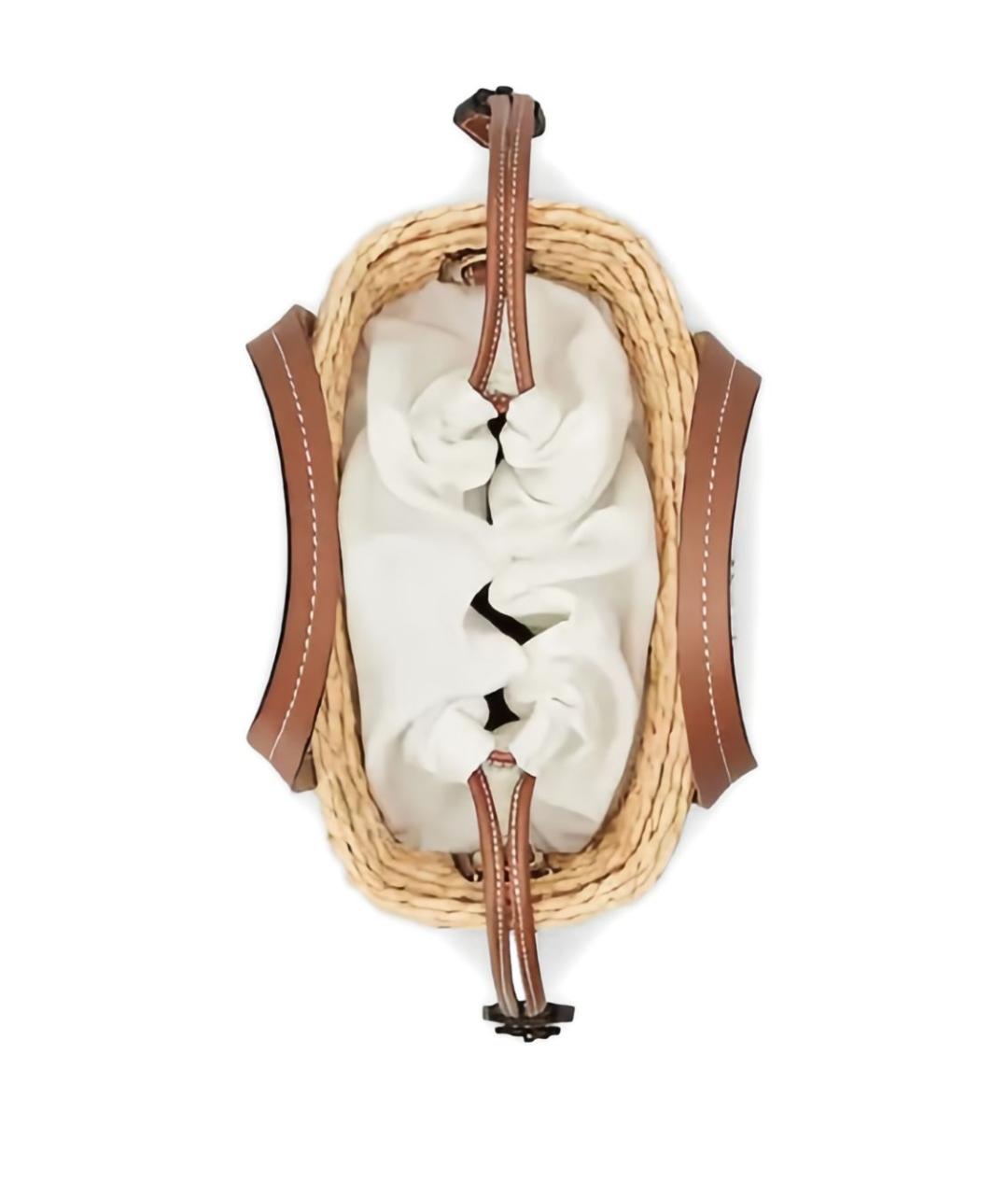 ROGER VIVIER Бежевая пелетеная сумка с короткими ручками, фото 6