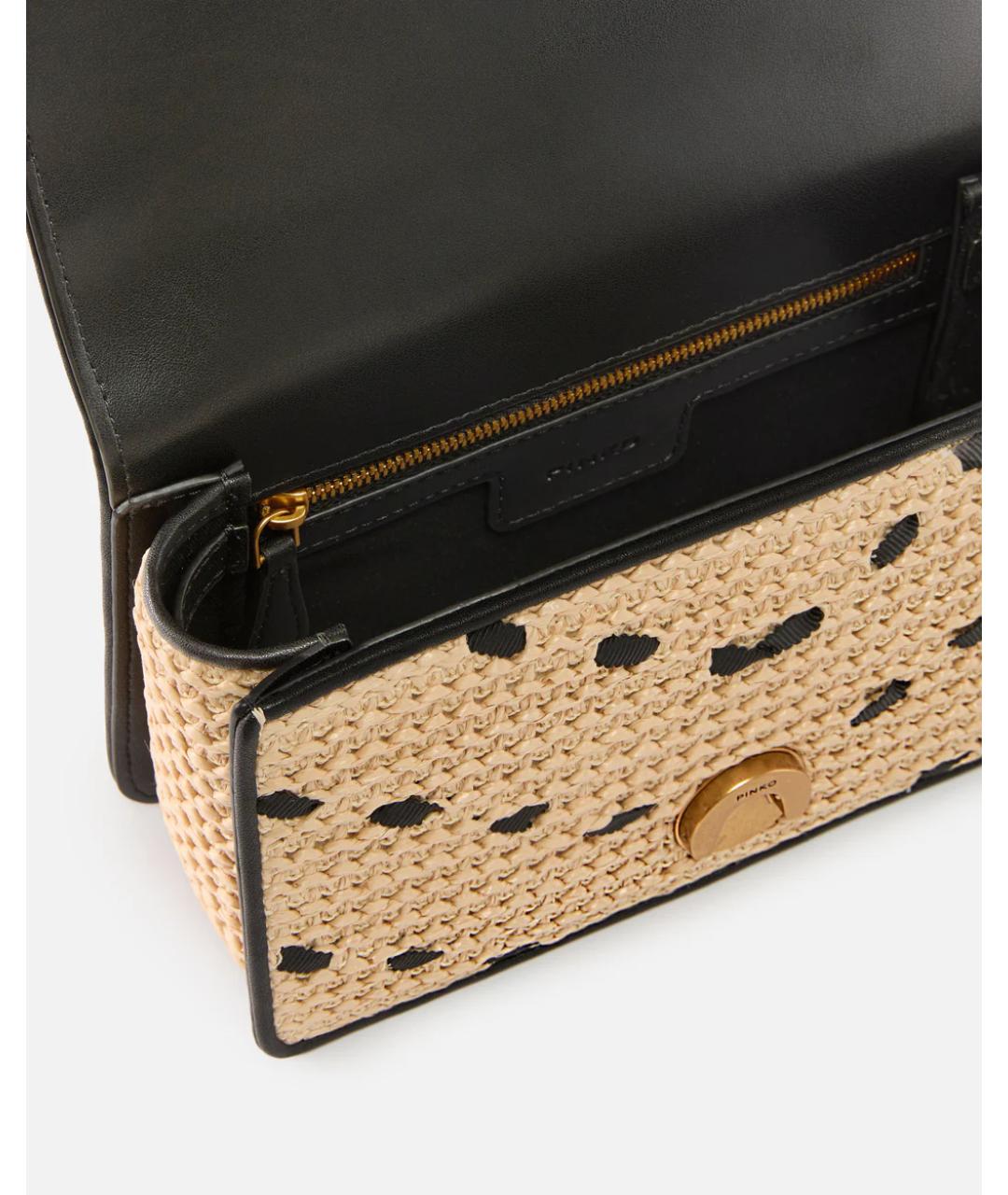 PINKO Бежевая сумка через плечо, фото 4