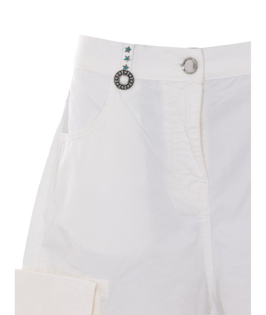 PINKO Белые хлопковые шорты, фото 5