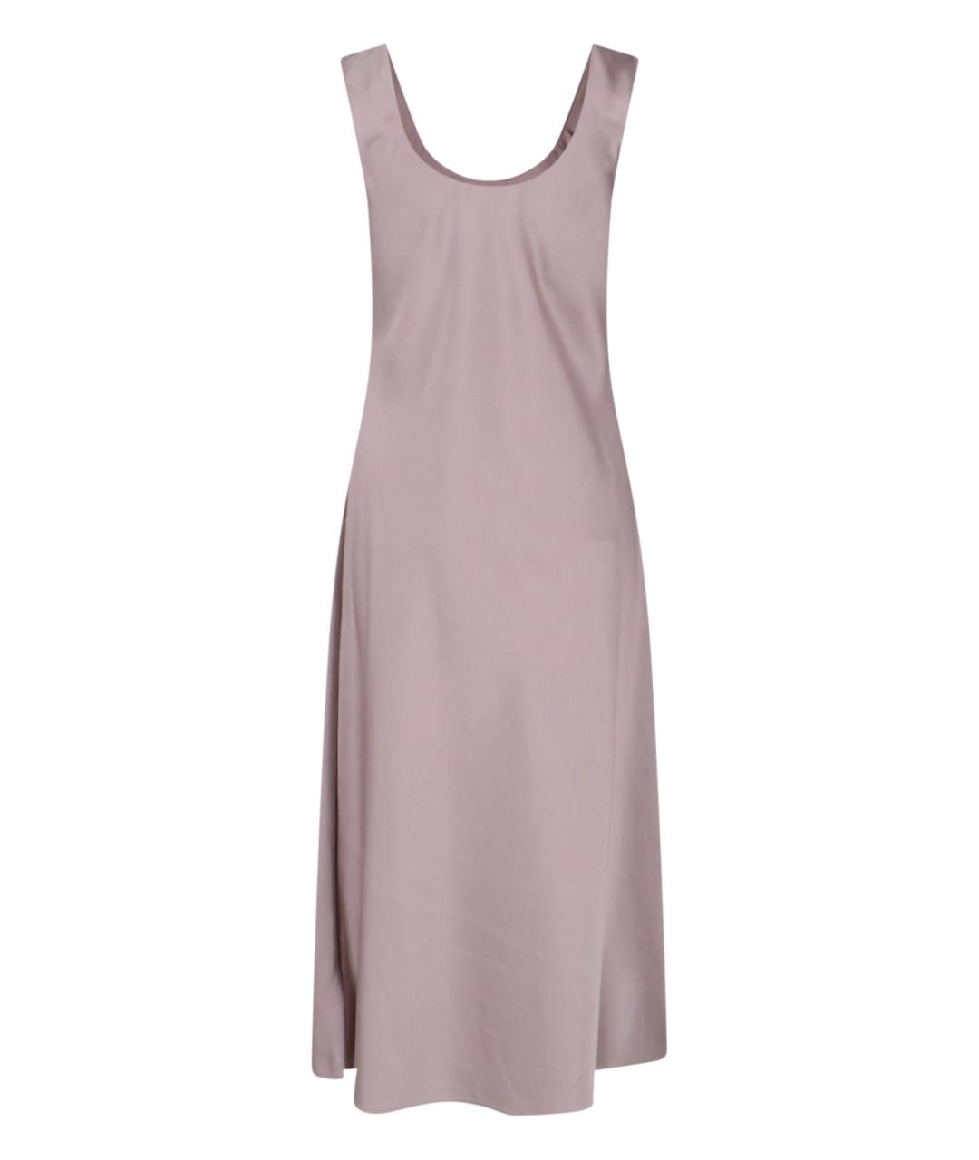 CALVIN KLEIN Серое полиэстеровое коктейльное платье, фото 2