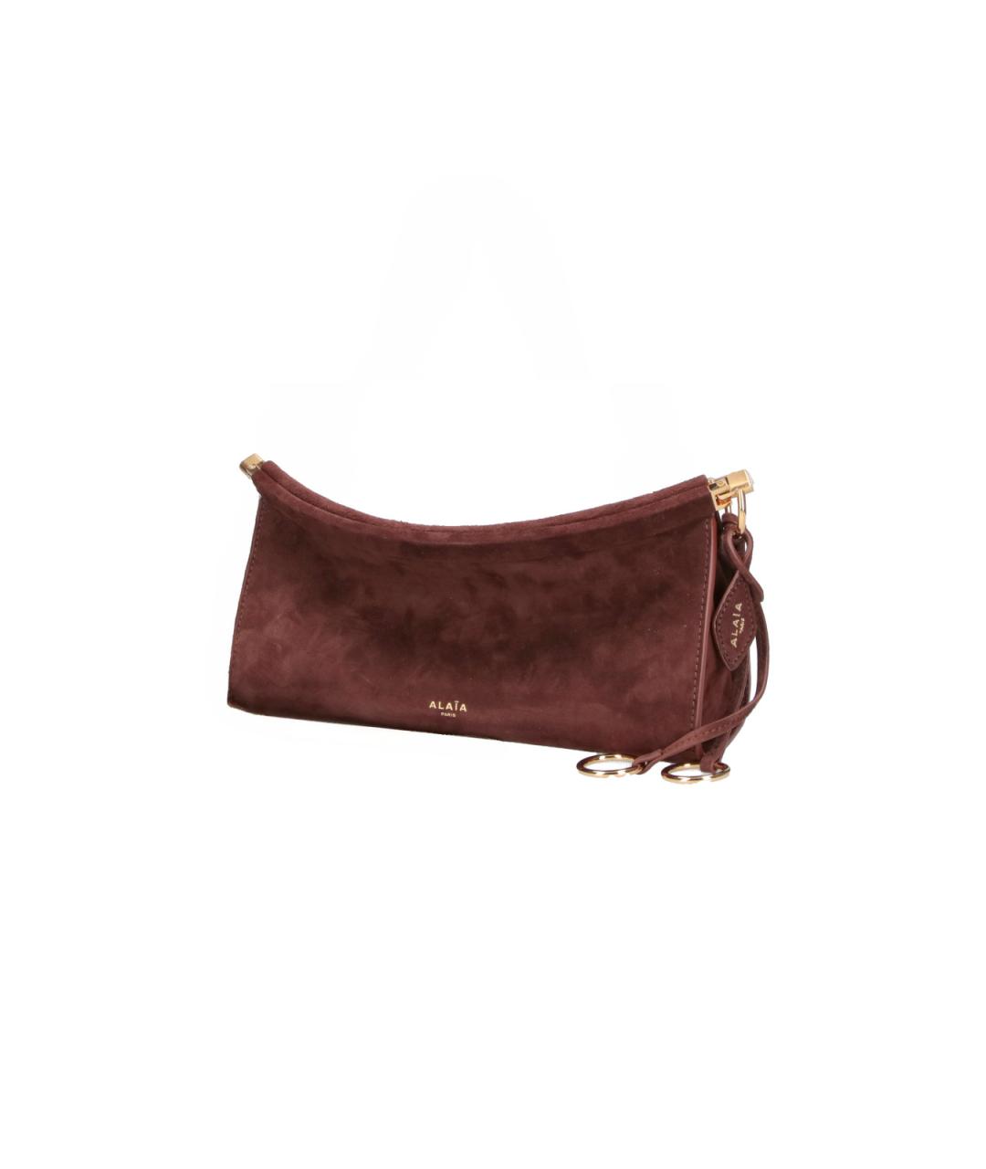 ALAIA Коричневая кожаная сумка с короткими ручками, фото 2