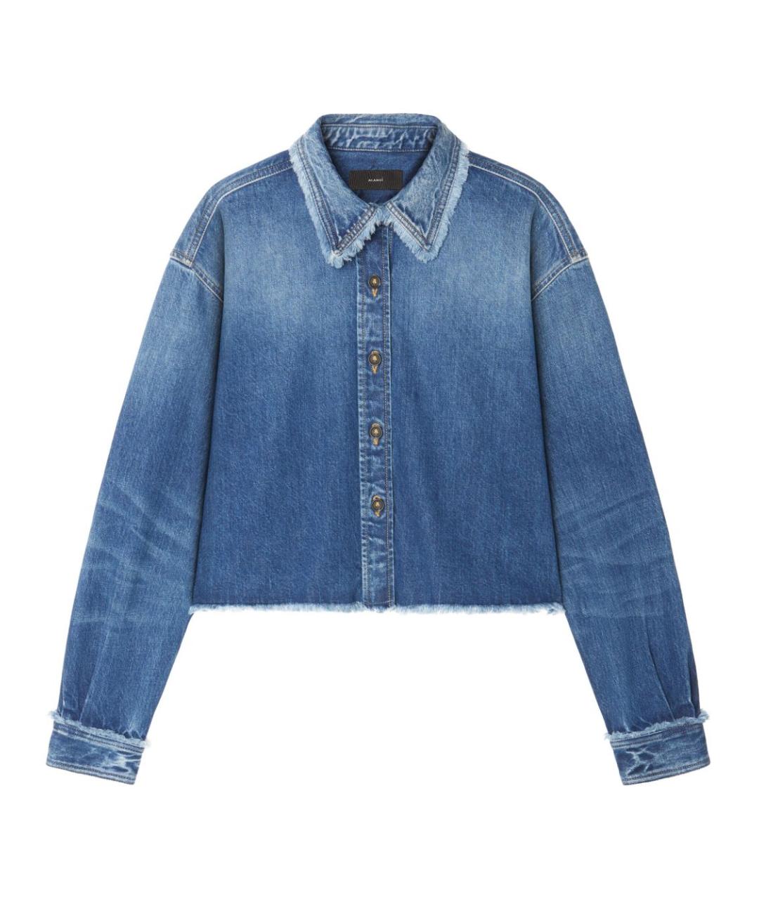 ALANUI Синяя хлопковая рубашка, фото 1