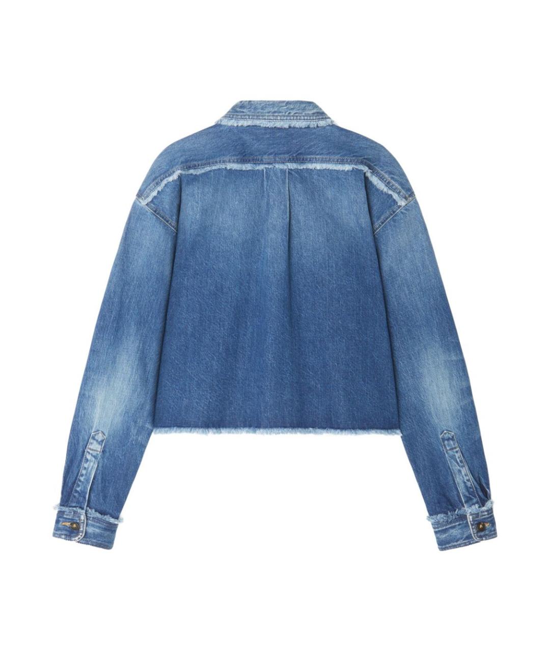 ALANUI Синяя хлопковая рубашка, фото 5