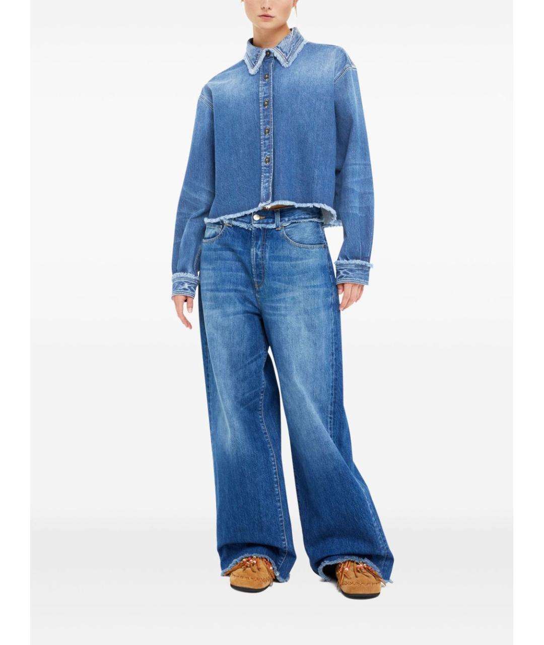 ALANUI Синяя хлопковая рубашка, фото 3