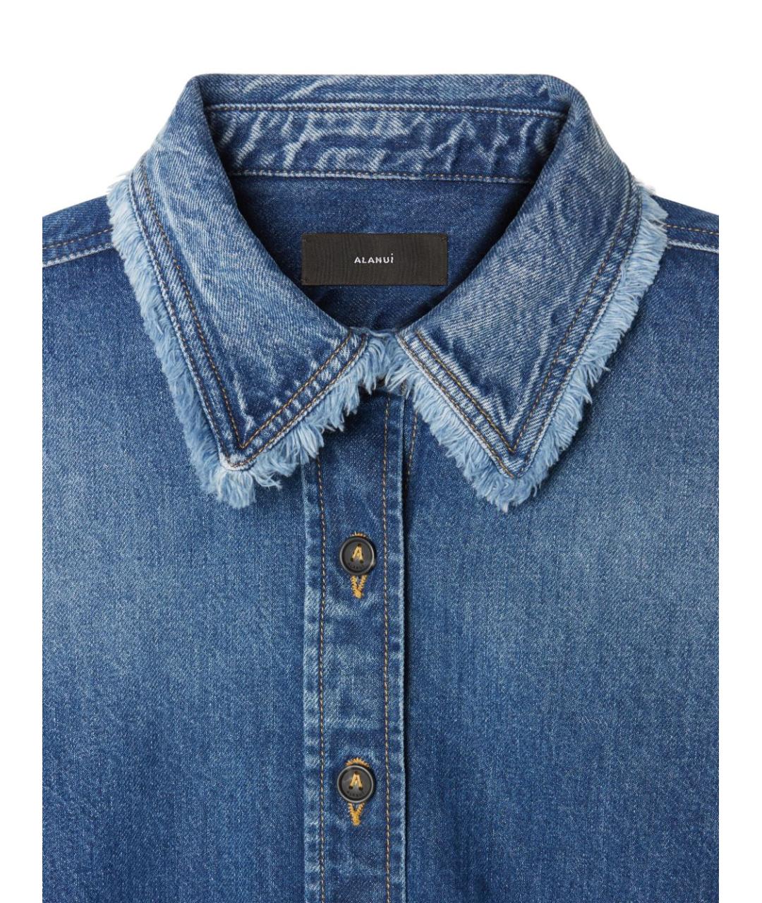 ALANUI Синяя хлопковая рубашка, фото 2