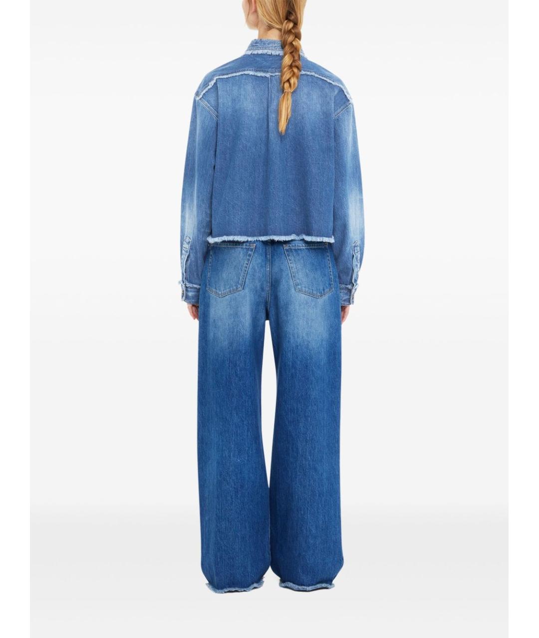 ALANUI Синяя хлопковая рубашка, фото 4