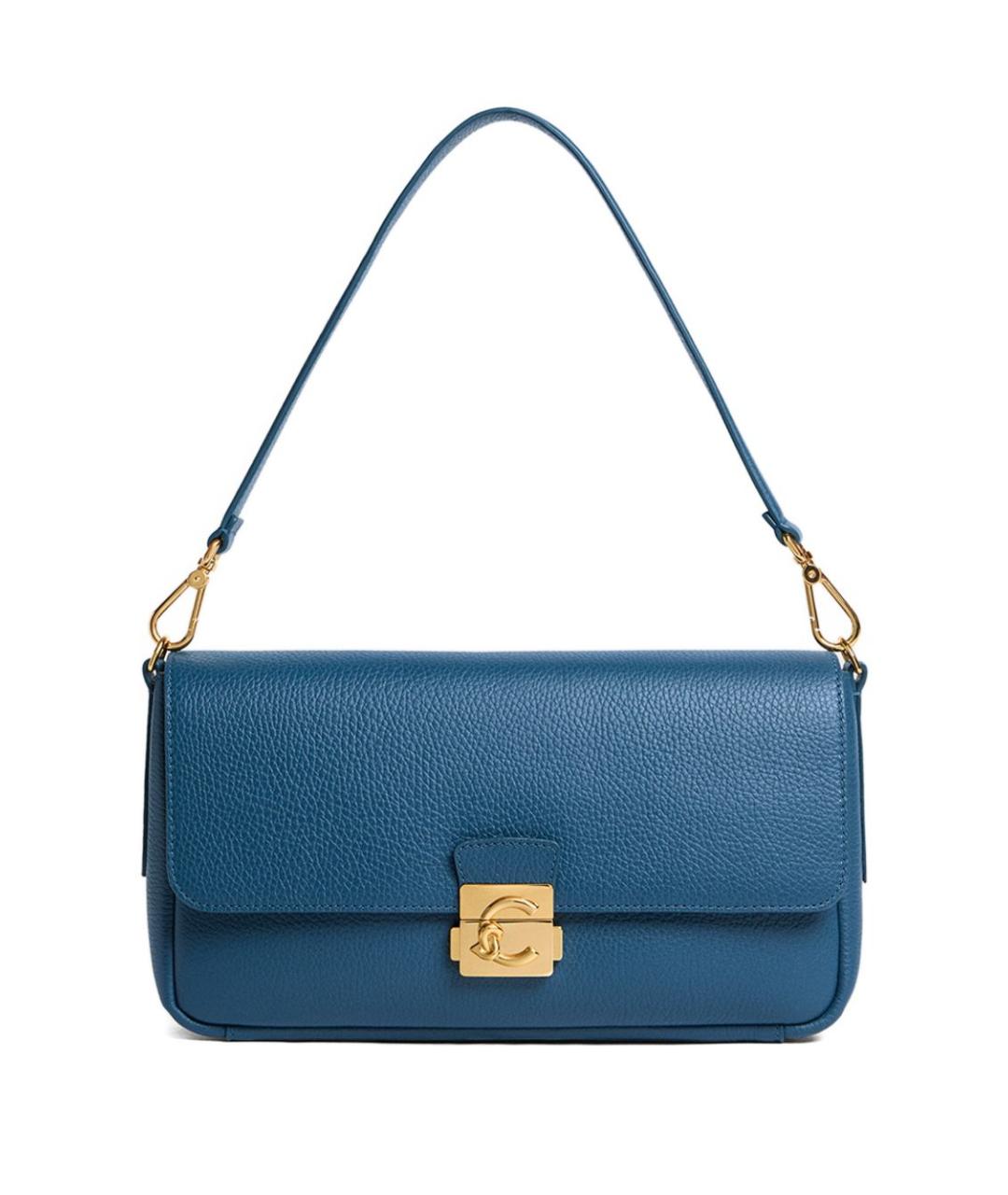 COCCINELLE Синяя кожаная сумка через плечо, фото 1
