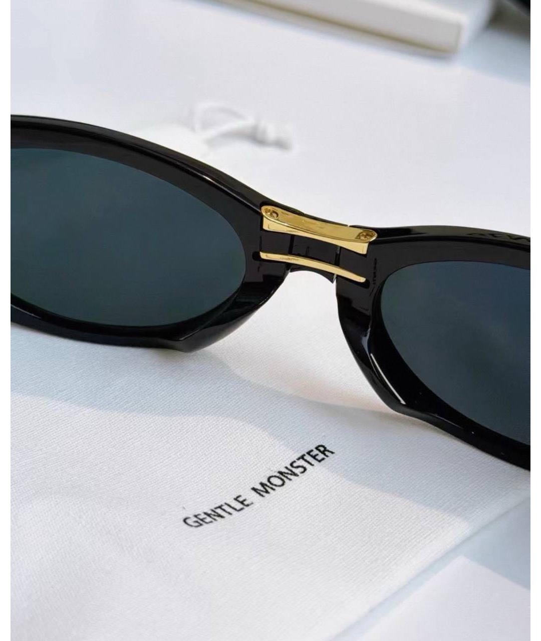 GENTLE MONSTER Черные пластиковые солнцезащитные очки, фото 4
