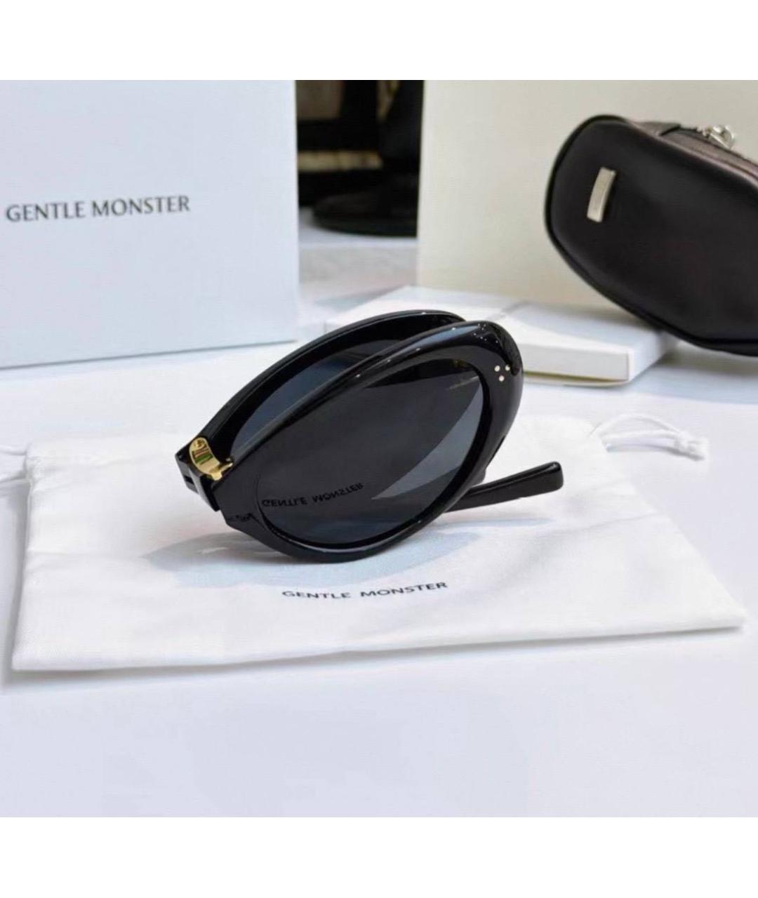 GENTLE MONSTER Черные пластиковые солнцезащитные очки, фото 3
