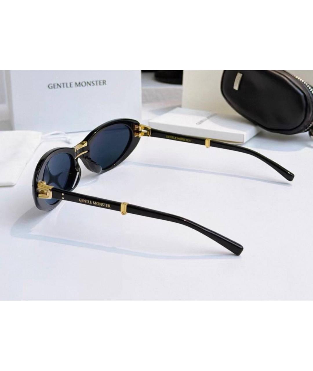 GENTLE MONSTER Черные пластиковые солнцезащитные очки, фото 5