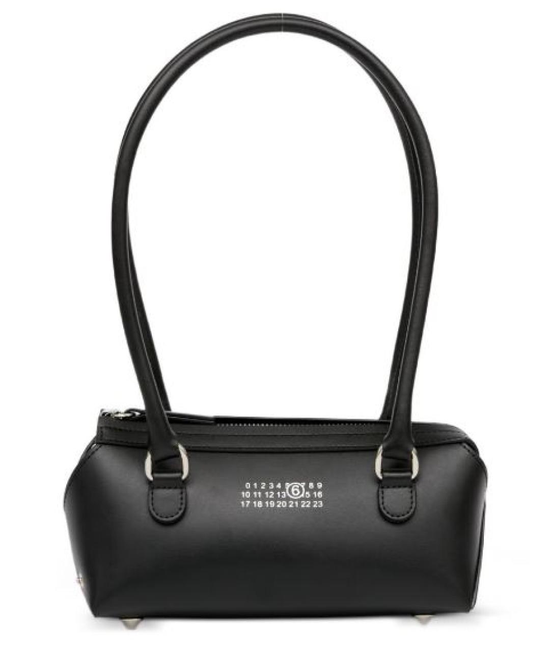 MAISON MARGIELA Черная кожаная сумка тоут, фото 1