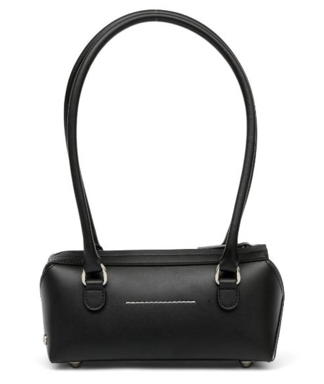 MAISON MARGIELA Черная кожаная сумка тоут, фото 2