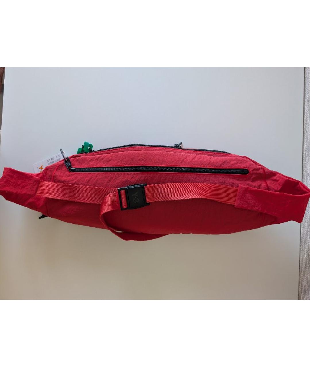 Y-3 Красная поясная сумка, фото 3