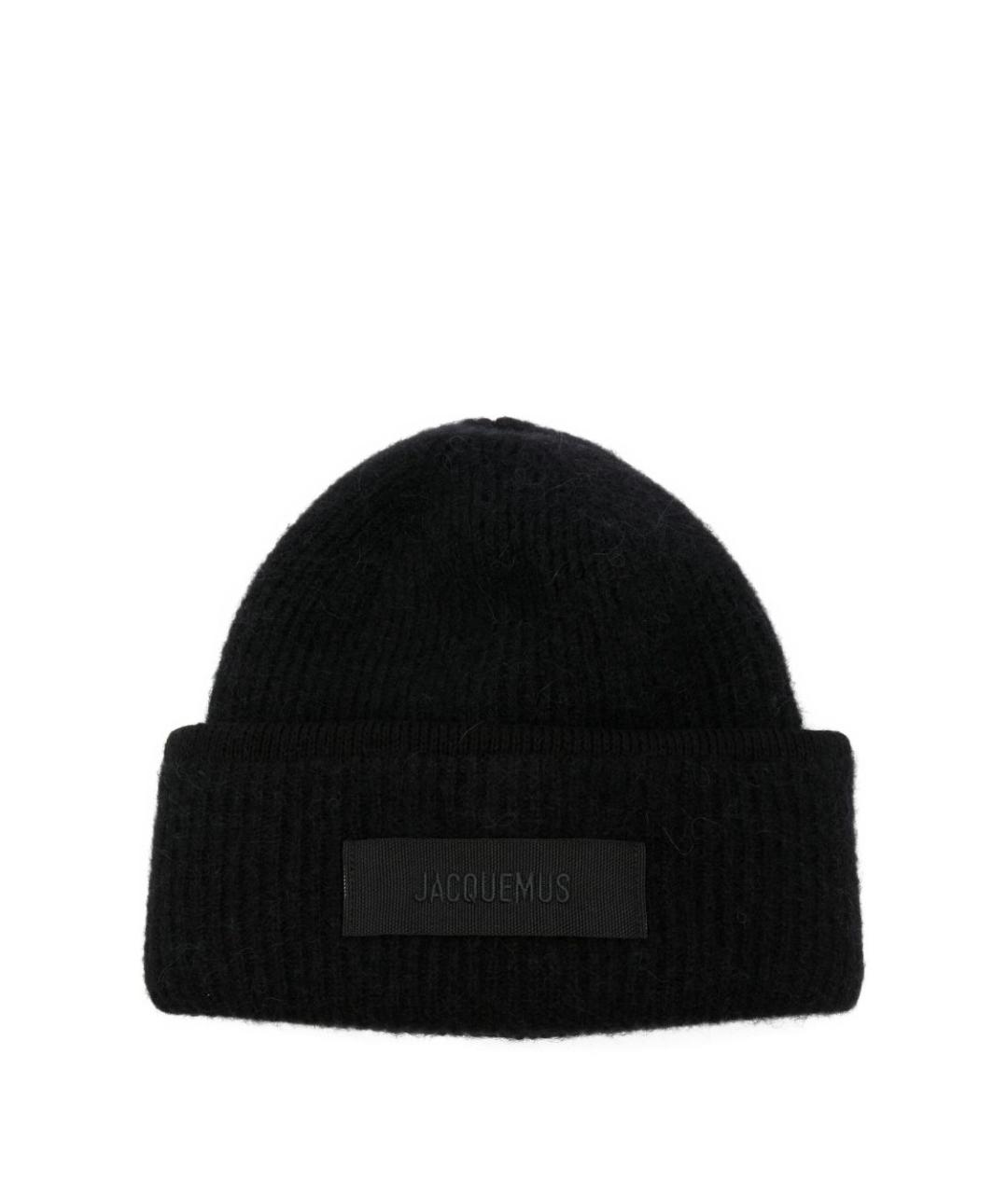 JACQUEMUS Черная шерстяная шапка, фото 1