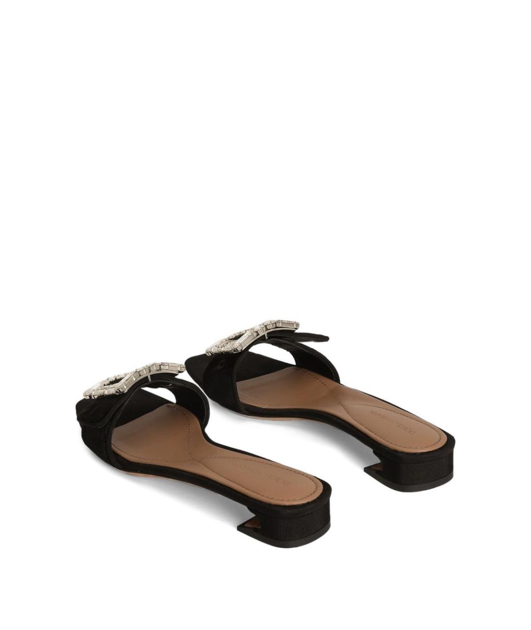 DOLCE&GABBANA Черные кожаные мюли, фото 4