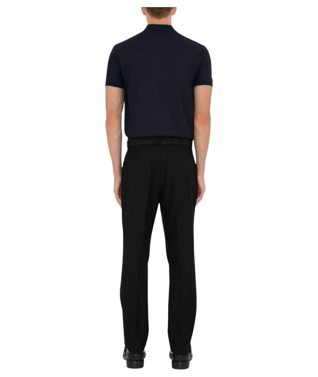 BURBERRY Синее поло с коротким рукавом, фото 4