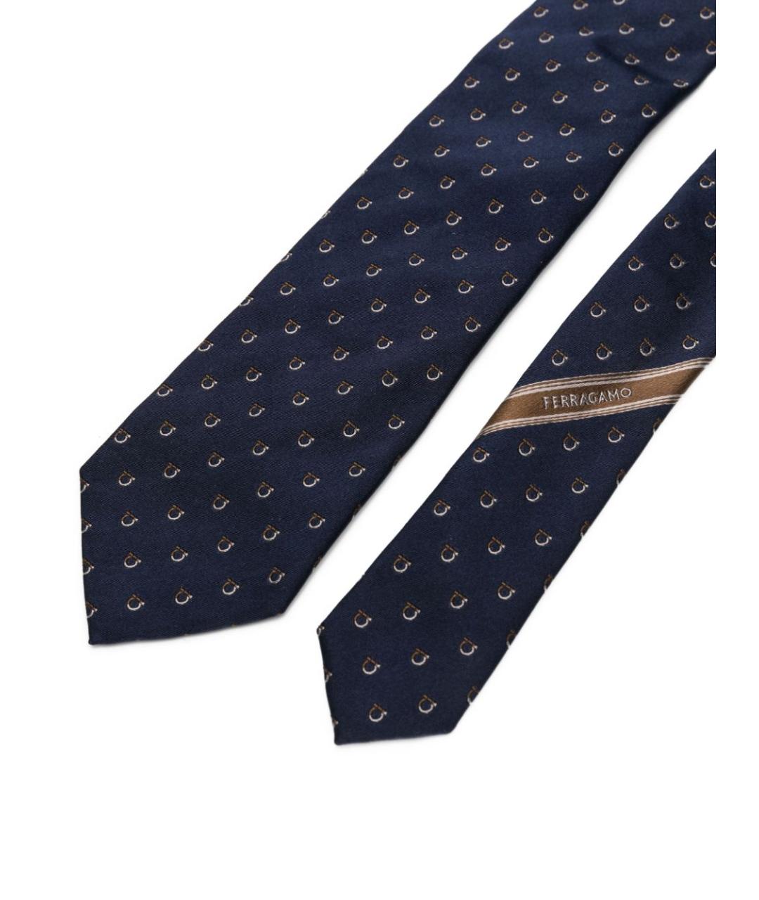 FERRAGAMO Синий галстук, фото 2