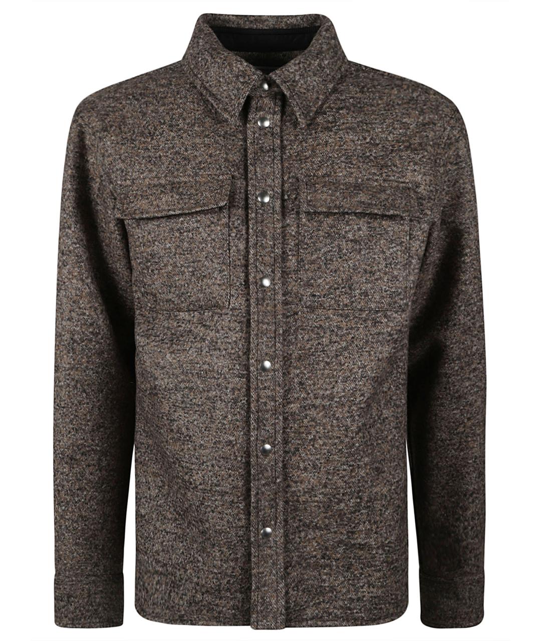 BOTTEGA VENETA Коричневая шерстяная куртка, фото 1