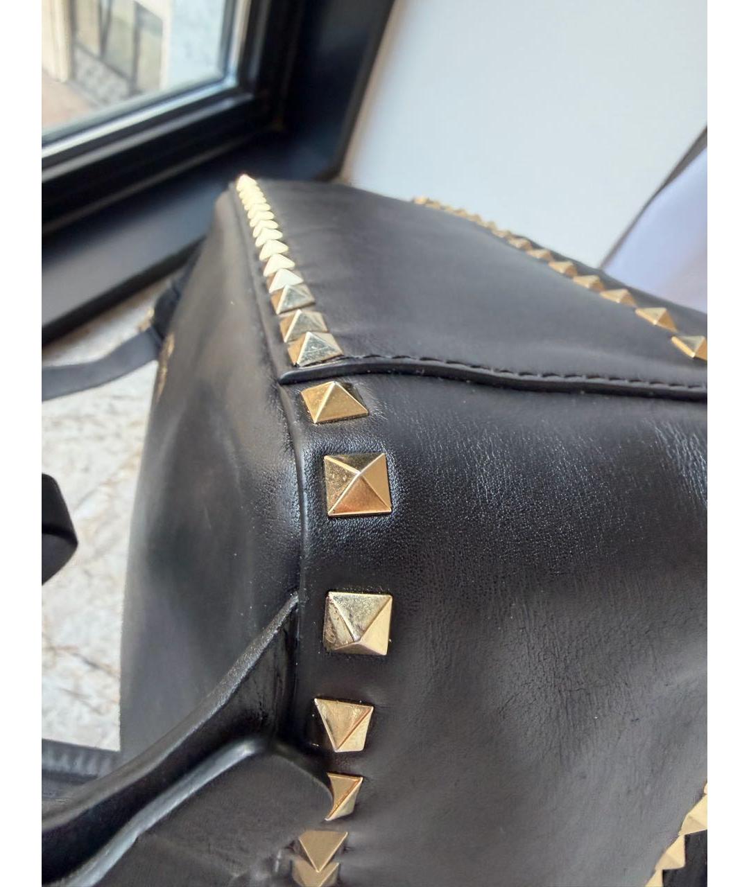 VALENTINO Черный кожаный рюкзак, фото 6