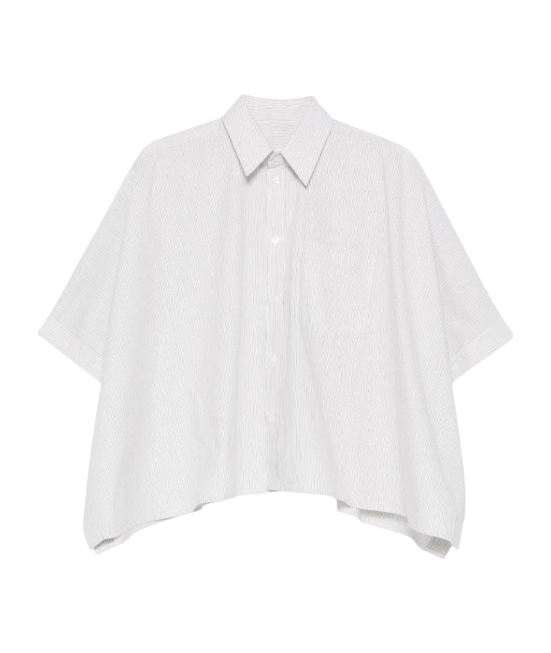 MM6 MAISON MARGIELA Белая хлопковая рубашка, фото 1