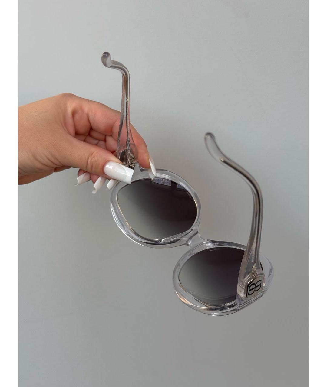 BALENCIAGA Серые пластиковые солнцезащитные очки, фото 8