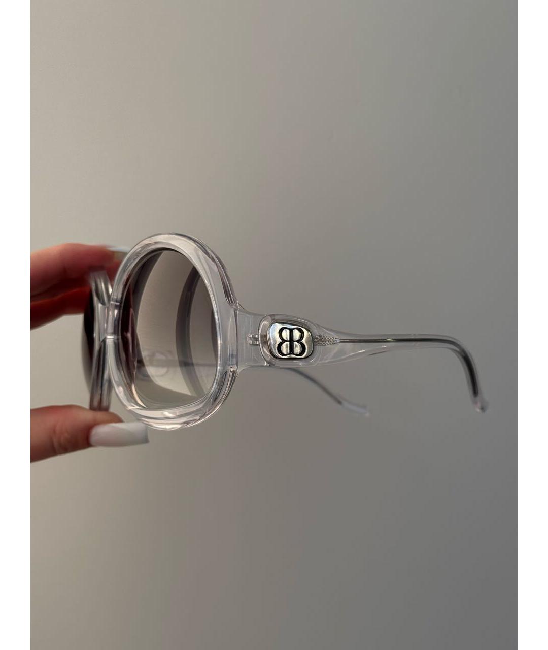 BALENCIAGA Серые пластиковые солнцезащитные очки, фото 3