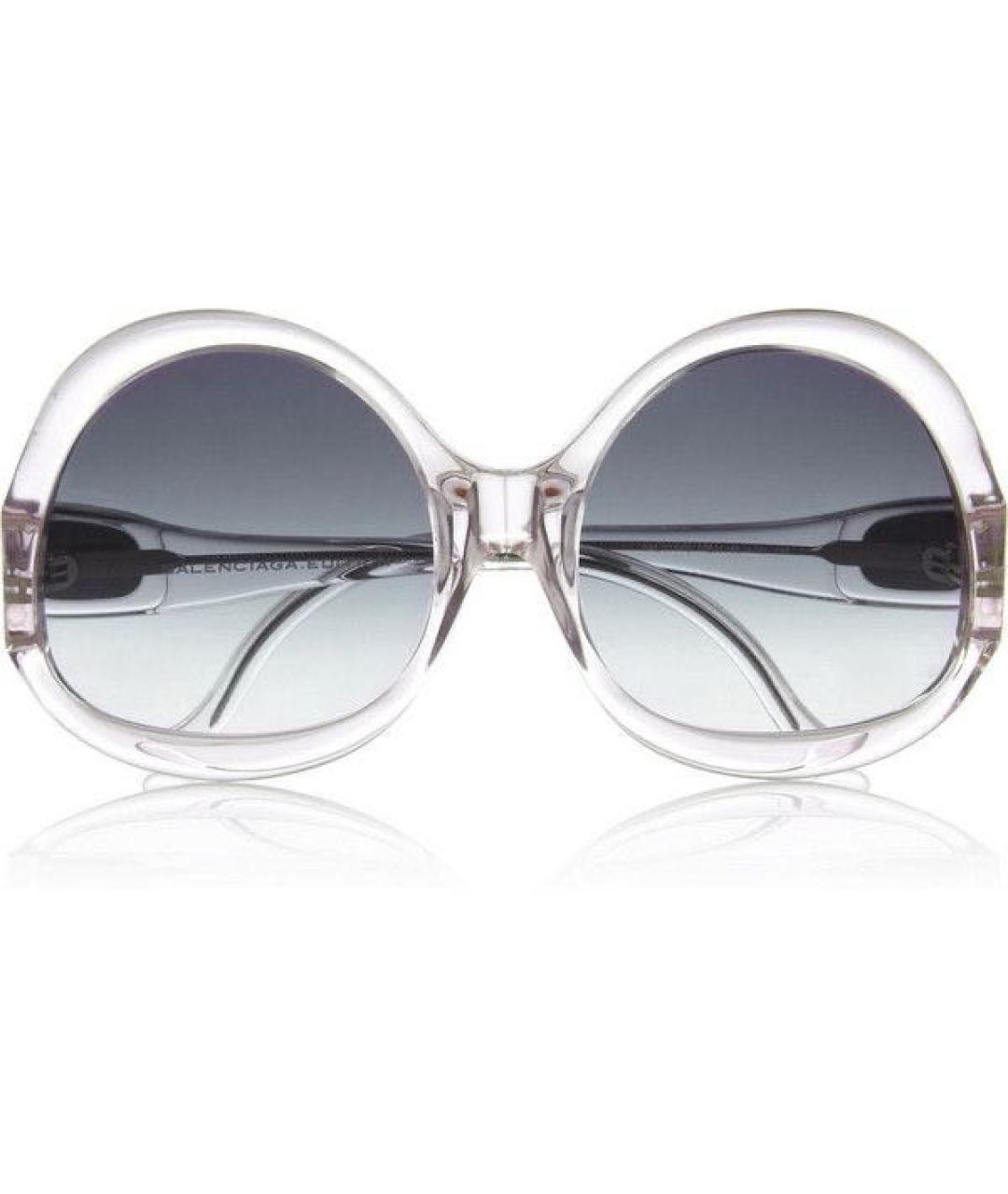 BALENCIAGA Серые пластиковые солнцезащитные очки, фото 9