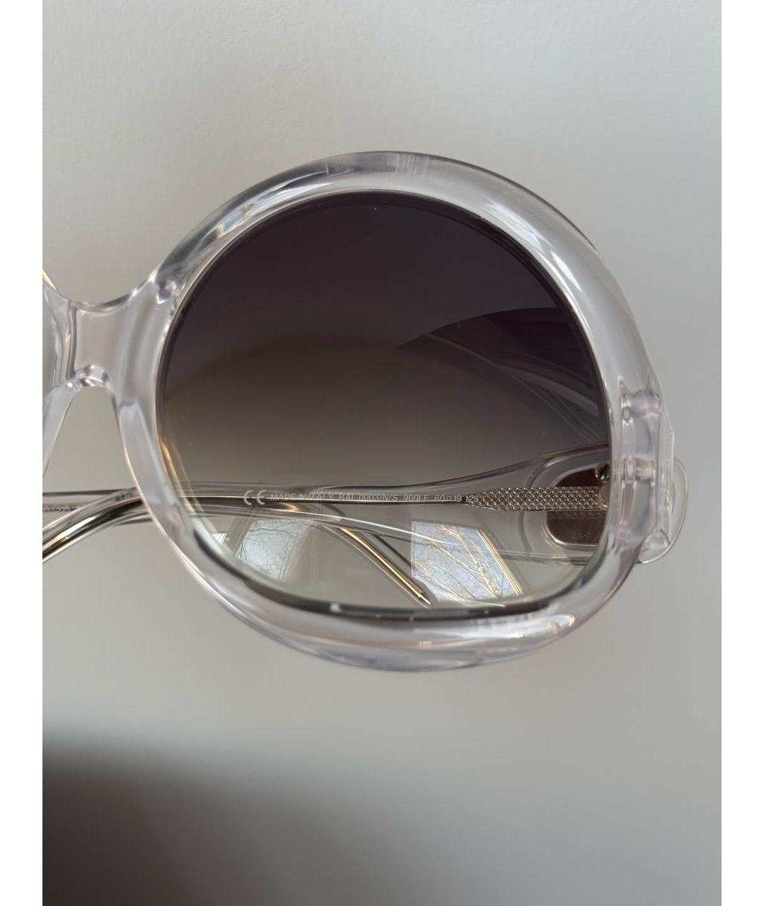 BALENCIAGA Серые пластиковые солнцезащитные очки, фото 6