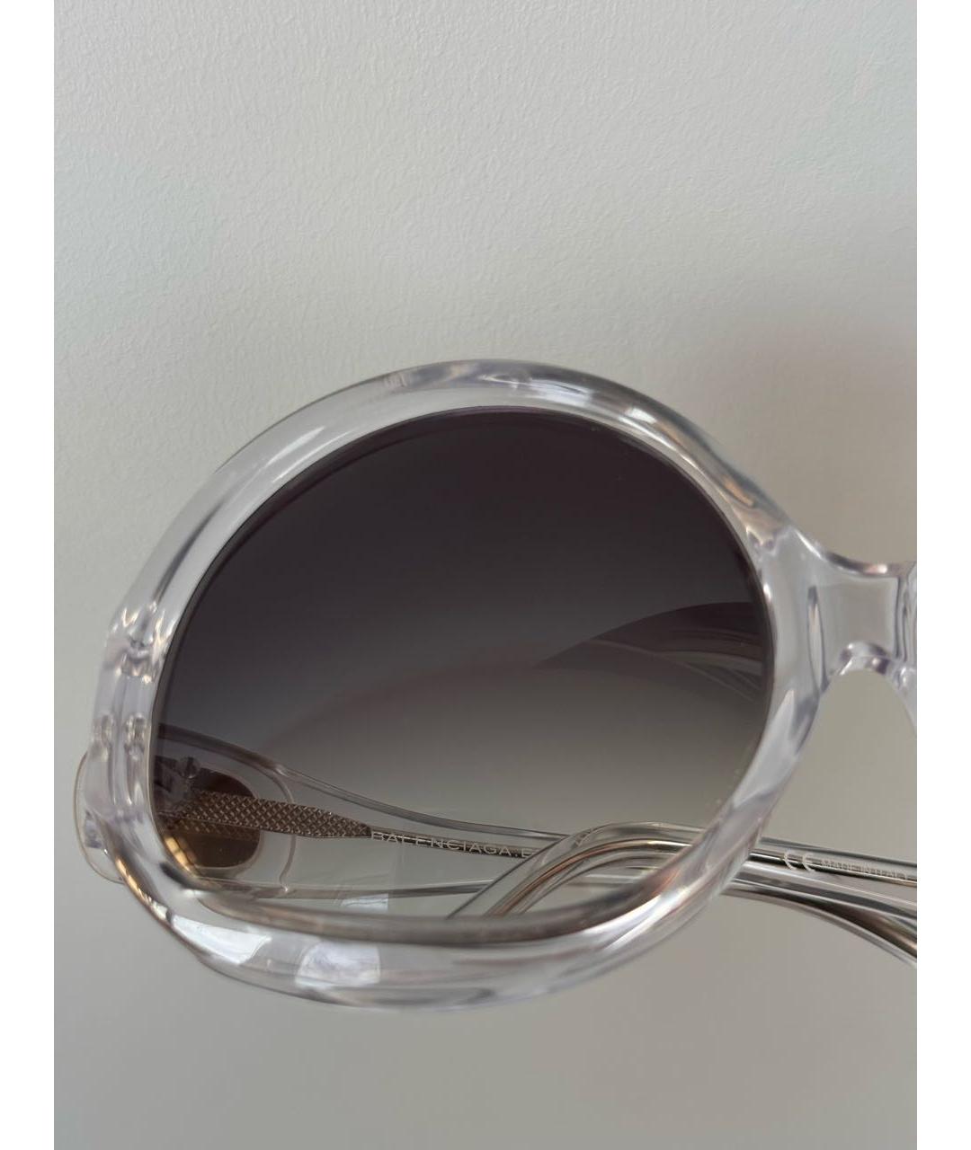 BALENCIAGA Серые пластиковые солнцезащитные очки, фото 5
