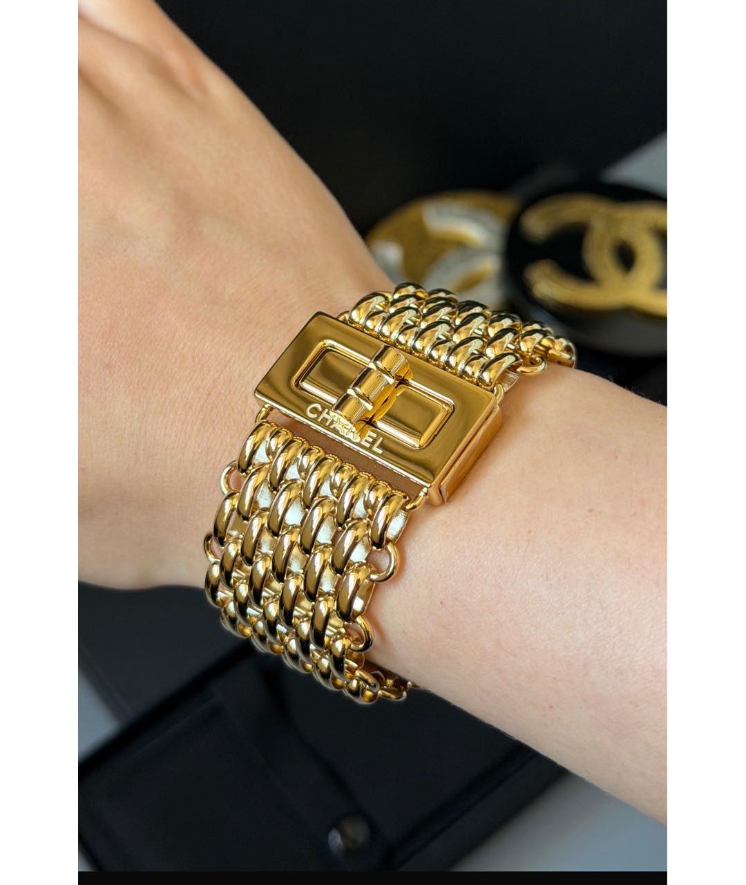 CHANEL Золотой браслет, фото 3