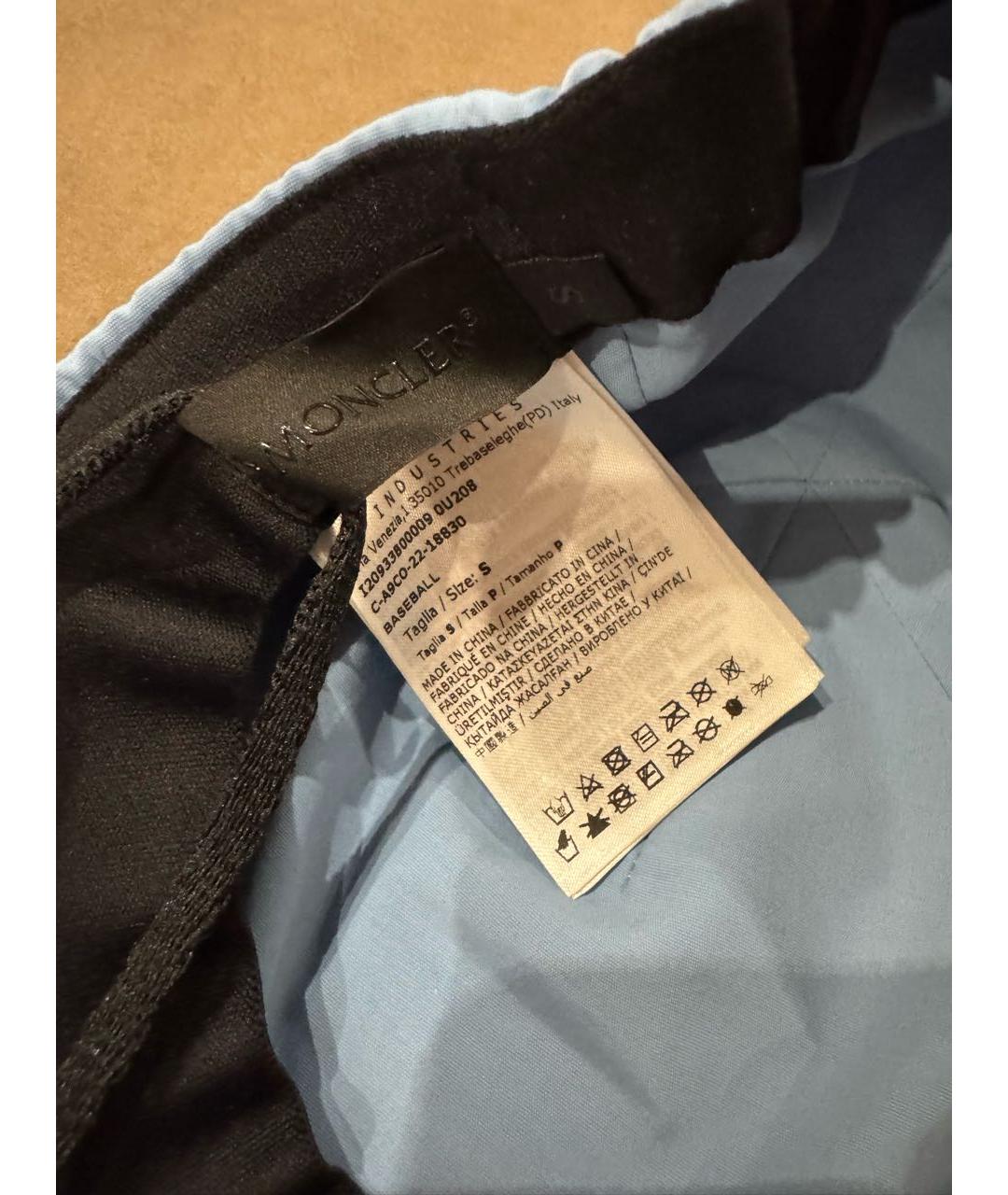 MONCLER Голубая синтетическая кепка, фото 6