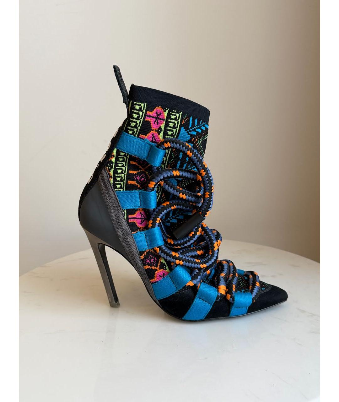 DIESEL Синие текстильные ботинки, фото 6