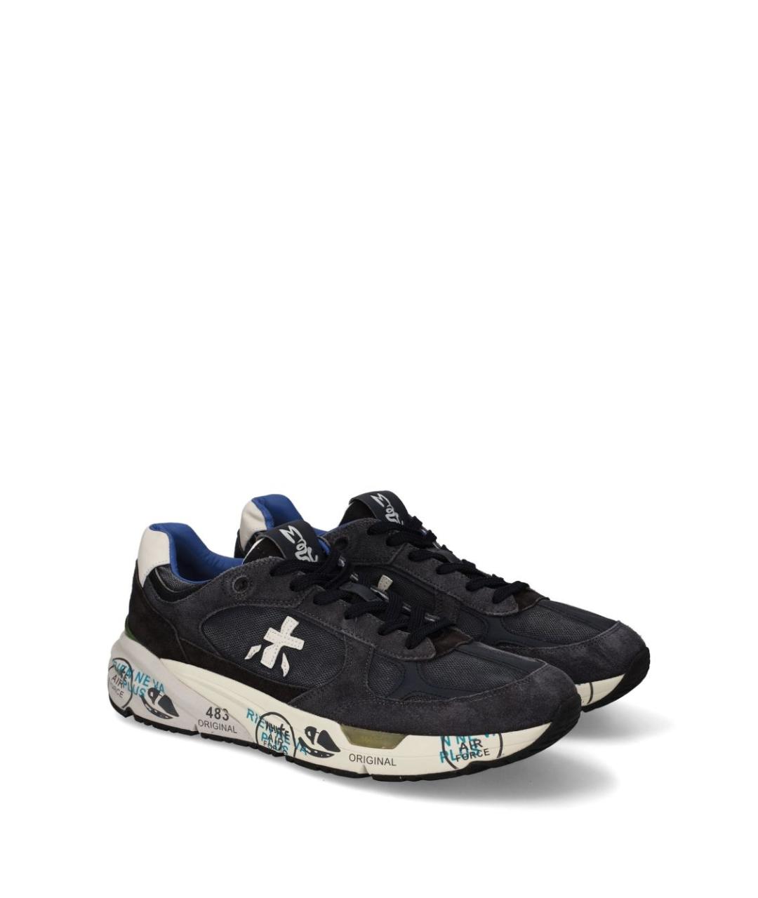 PREMIATA Мульти кожаные низкие кроссовки / кеды, фото 2