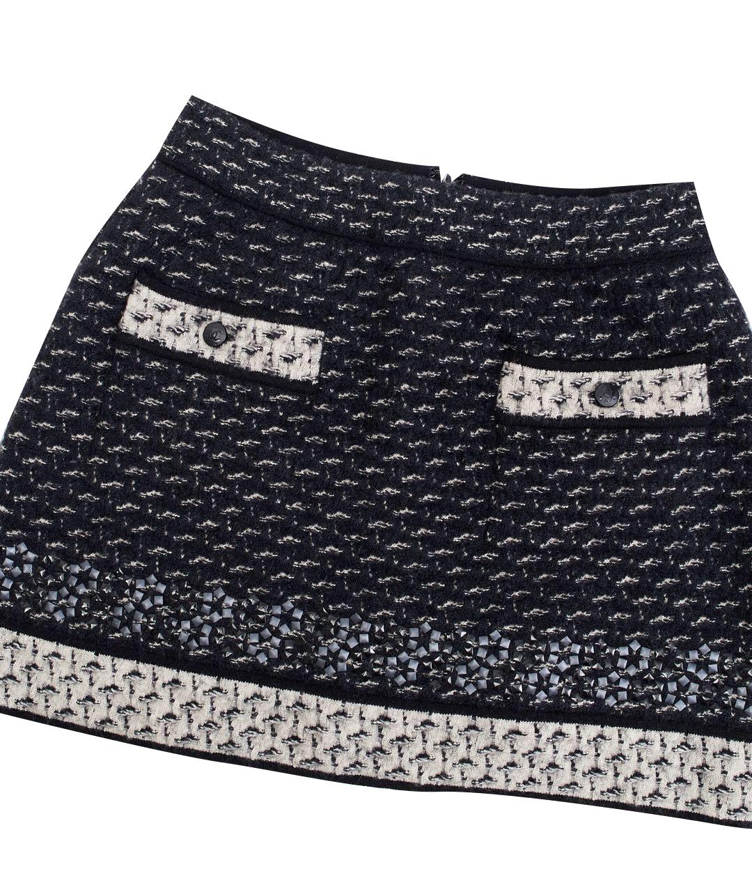 CHANEL Черный шерстяной костюм с юбками, фото 7